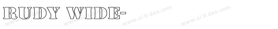 Rudy Wide字体转换